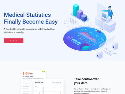 Medical Statistics Landing page design kenya ui designer landing page design medical medical care medical design nairobi ui