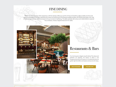 Ui Fine dining design hotel ui hotel website kenya ui designer web