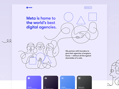 Meta.inc – Live! 🎉 landing meta portfolio tiny web web design webdesign webflow website