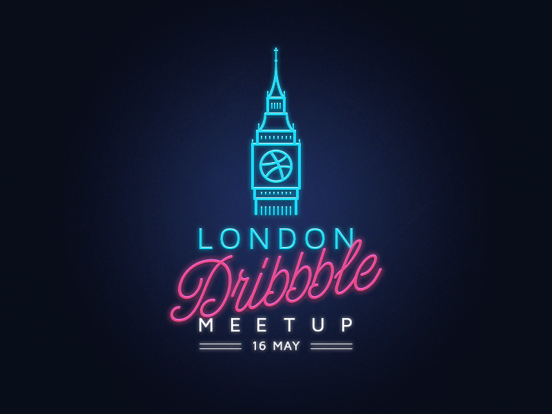Dribbble London Badoo Meetup animation badoo bbq candy dribbble glow lights london meetup meetupshot neon uk