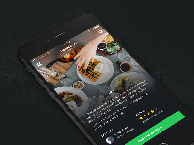 Tasty UI - WIP app flat food freebie gallery ios list profile rating restaurant sketch