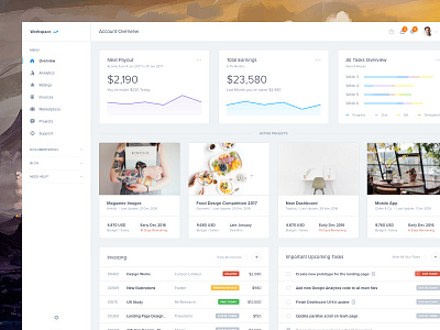 Account Overview - Dashboard UI Kit Update