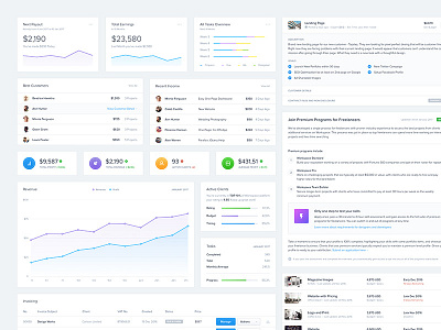 Dashboard UI Kit - Widgets