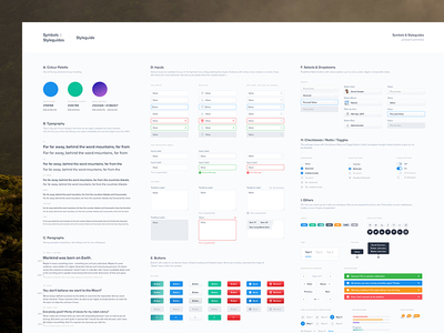Map Layout Styleguide administration branding dashboard free freebie guide guidelines nested styleguide symbols template