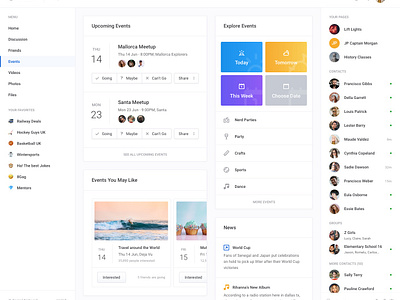 Socialio - Events by Jan Losert on Dribbble