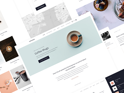 CoffeeStyle - All Screens (Webflow Ready) cart coffee design ecommerce eshop landing product ui webflow website