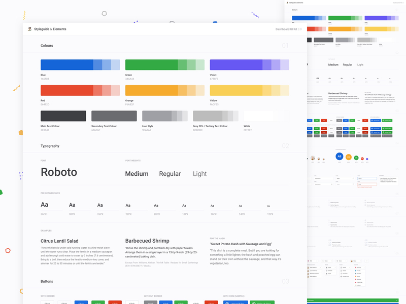 Styleguide (Dashboard UI Kit 3.0) apps dashboard styleguide ui