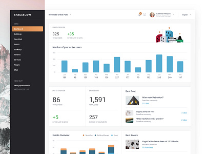 Spaceflow.io - Dashboard by Jan Losert on Dribbble