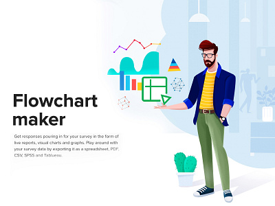 Flow chart maker flowchart human illustration office