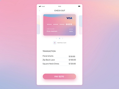 Credit Card Checkout - Daily UI002 app ui ux