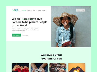 Charity Web Landing Page