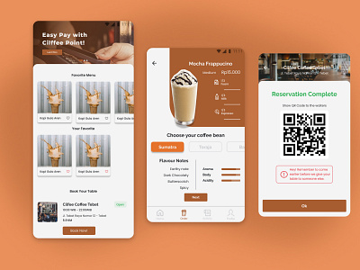 Coffee Shop - Application app design branding coffeshop design illustration ui ui ux ui design ui ux web design