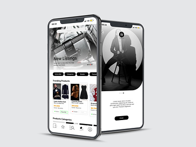 iOS application design for Starwears Brand