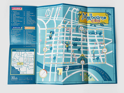 Melbourne CBD Guide Map