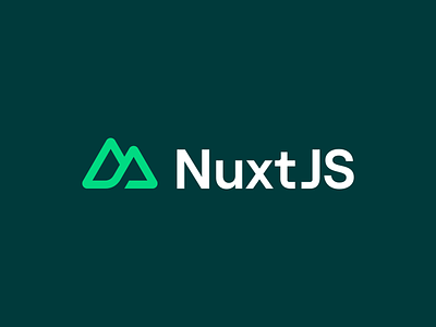 NuxtJS - Visual Identity brand branding illustration logo mountains vector
