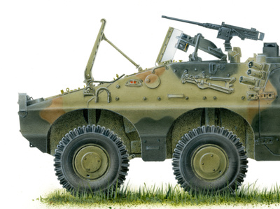Puma - armored vehicle acrylic painting airbrush calendar colored pencil drawing illustration vehicle vehicleillustration
