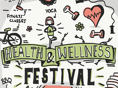 Health & Wellness Festival illustration