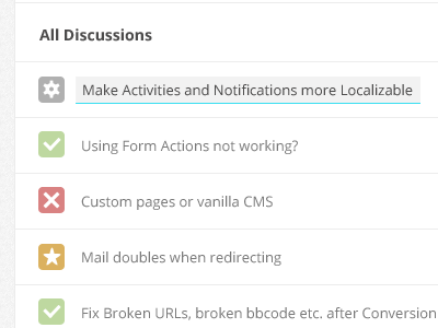 Discussions status discussion forum icon status ui vanilla forum web