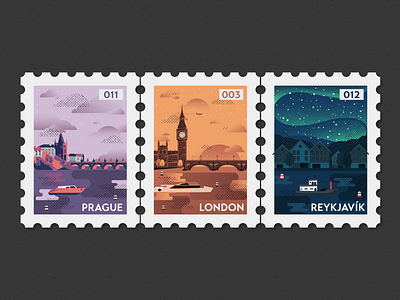 Post Stamp Illustrations