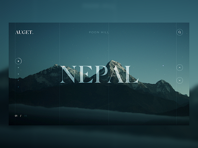 UI | Travel Experience (Nepal) app minimalism mountain nature travel travel app ui uiux ux web design website website concept