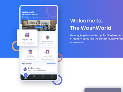 Laundry App UI/UX 3d animation app branding design graphic design illustration logo motion graphics ui ux vector web website
