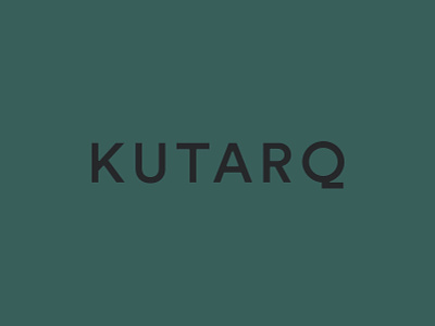 KUTARQ Logo branding clean design identity lettering logo minimal type typography