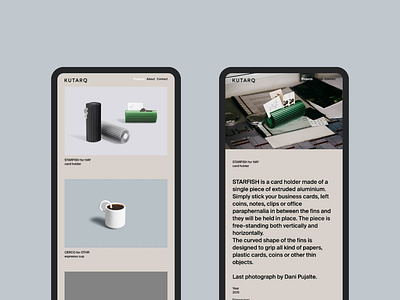 KUTARQ Web Design - Mobile