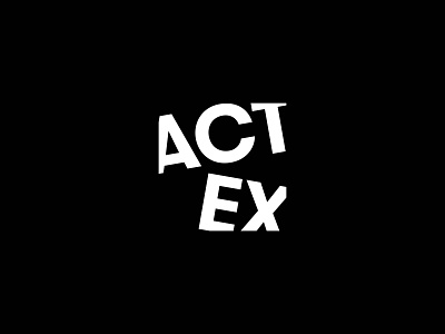 ACT EX - Logo architecture brand identity branding clean design flat identity lettering logo minimal type typography university