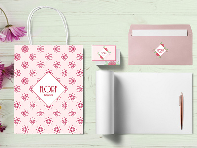 Flora - Stationary brand branddesign brandidentity branding design stationery