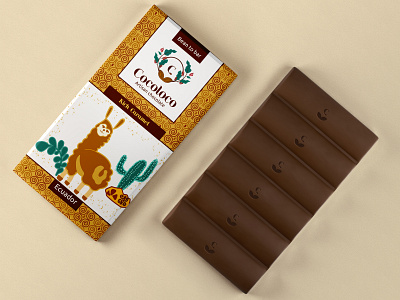 Cocoloco -Artisan chocolate - Rich Caramel brand identity branding design illustration packaging design product design