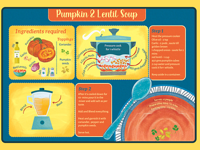 Recipe Card - Pumpkin & Lentil Soup