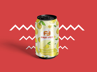Fruit Fizz - Tangy Lemon brand identity branddesign branding illustration product design
