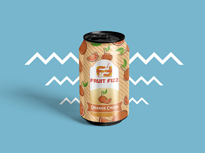 Fruit Fizz - Orange Crush brand identity branddesign branding design flat illustration product design