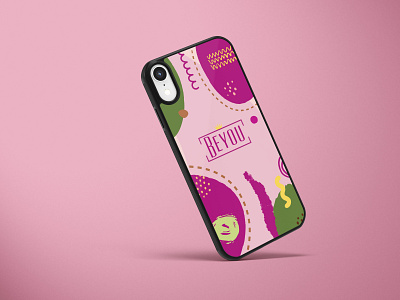 Beyou - Phone cover - Berry brand identity branddesign branding design illustration mockup product design