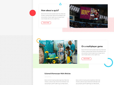 About page ft. parallax shapes colour layout parallax shapes ui web web design