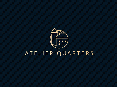 Student Accommodation Concept atelier brand branding concept identity illustration logo logomark luxury