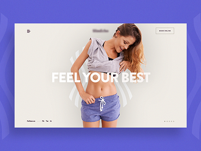 Health & Beauty Landing Page Concept beauty colour concept fitness health homepage landing minimal parallax simple training web