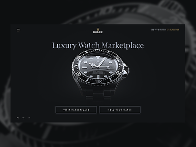 Luxury Watch Landing Page Concept