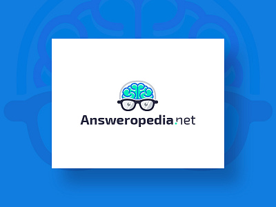Answeropedia - Logo Design blue brand branding clean illustration logo logo design photoshop simple