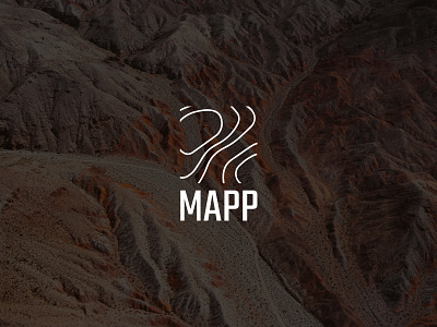 MAPP logo design geology graphic design heightmap land land surveyor logo logo design map topography