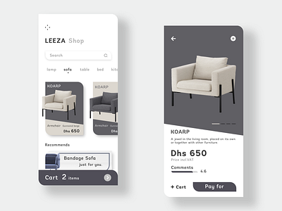 Online purchase furniture app app branding concept design design designer flat icon illustration logo ui ux web website