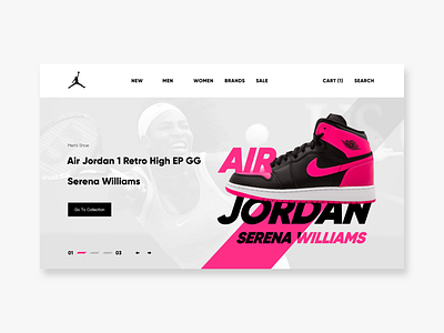 Air Jordan website design animation app banner branding concept design design designer flat illustration logo ui ux web website