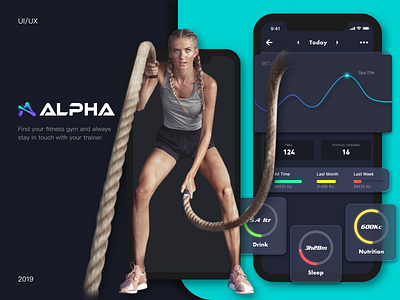 Fitness app concept app branding concept design design designer illustration logo ui ux web