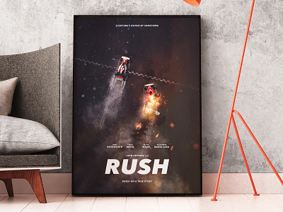 RUSH - Alternative Movie Poster alternative cars f1 formula james hunt movie niki lauda poster race racing rush