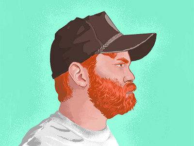 Cody Ray Portrait beard hat illustration portrait poster show texture