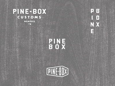 Pine-Box branding elements branding guitar logo pedal typography