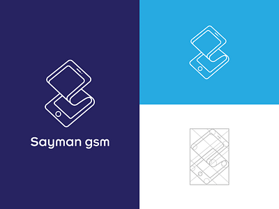 Sayman Gsm Logo app brand branding design icon illustration logo logo design logos logotype minimalism mobile