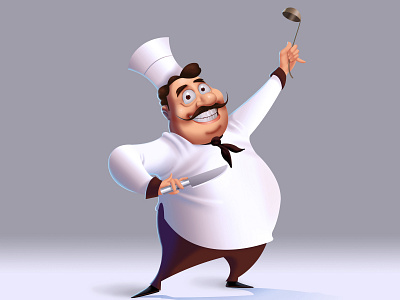 Chef character concept illustration