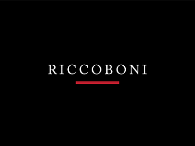 Riccoboni – Brand identity branding design graphicdesign identity logo typography