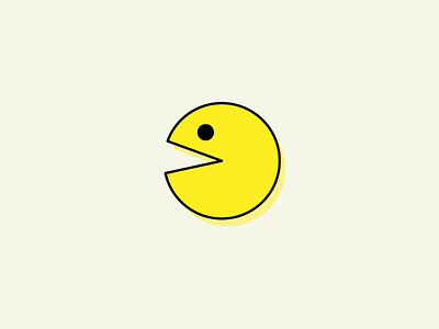 PacMan design flat icon illustration vector